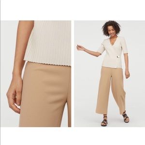 H&M Beige Jersey Culottes- New without Tags!